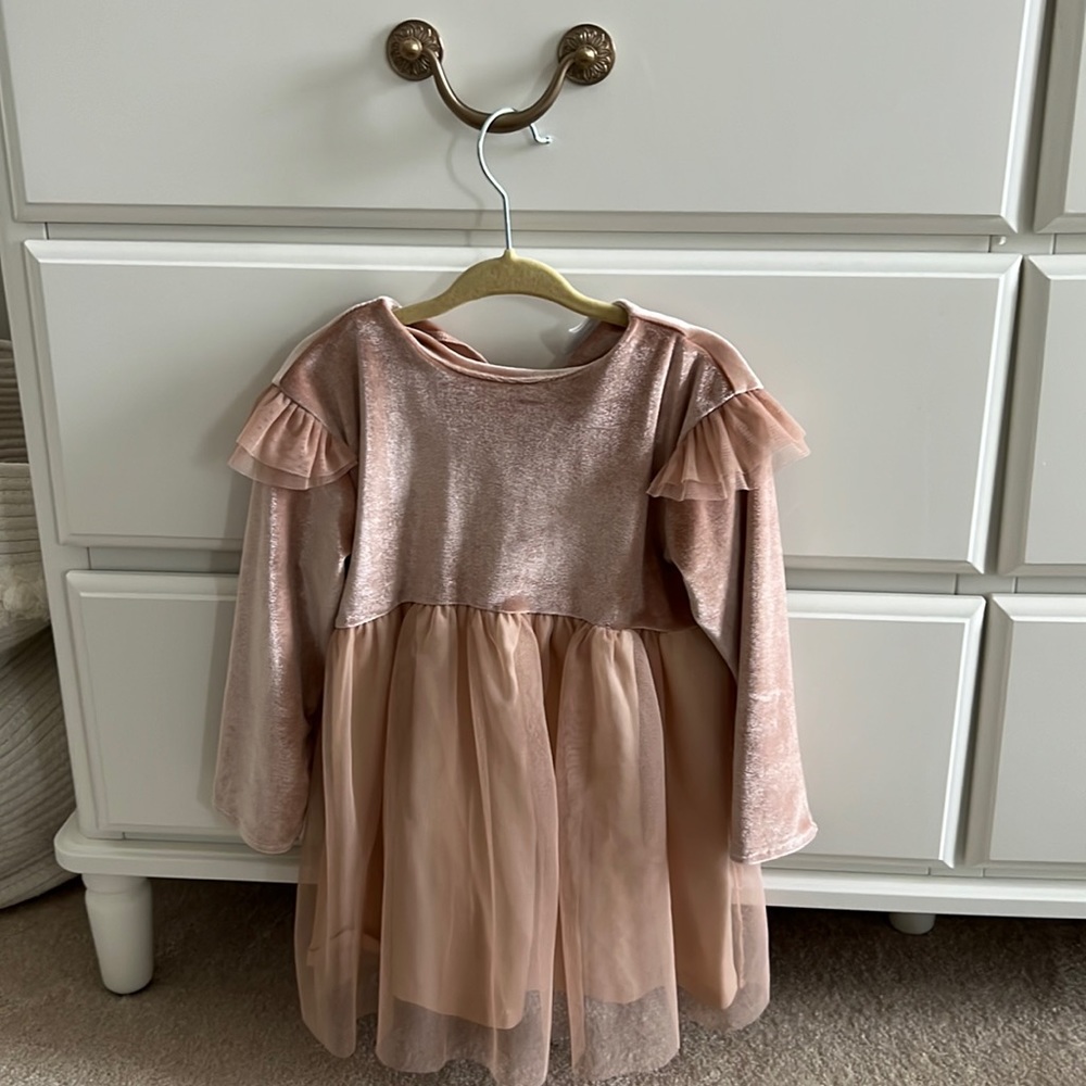 Zara velvet and tulle dress
